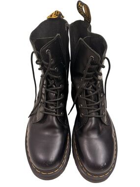 Dr. Marten Jadon Platform Boot in Smooth Black Leather